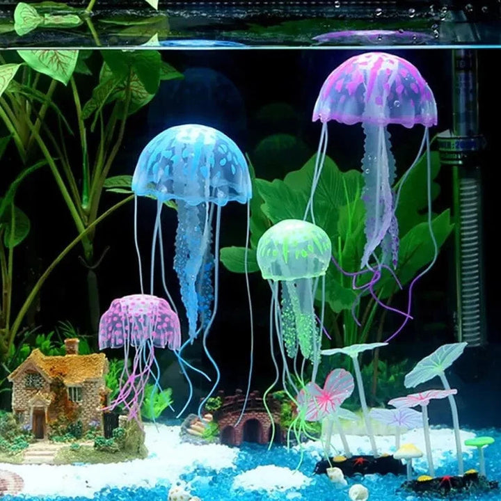 Kunstig Manet Fluorescent Transparent Flytende Simulert Manet Landskapsfiskebakgrunn Fisk Husdyr Dekorasjoner Utstyr | Skanto