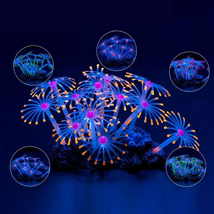Fluorescerende akvarium dekor fisketank landskapskorall simulering korall ornament små undervanns verden landskap dekor | Skanto