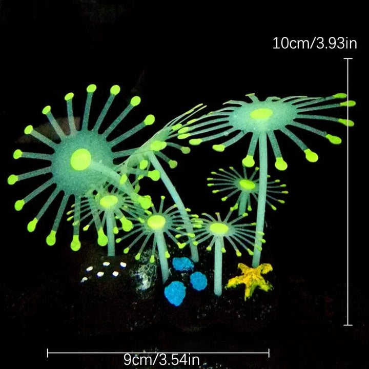 Fluorescerende akvarium dekor fisketank landskapskorall simulering korall ornament små undervanns verden landskap dekor | Skanto