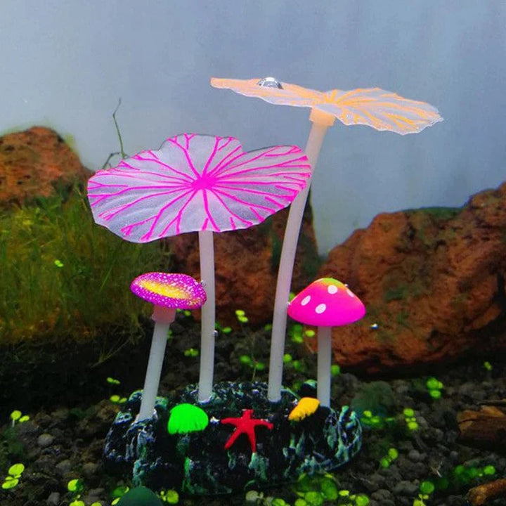 Fluorescerende akvarium dekor fisketank landskapskorall simulering korall ornament små undervanns verden landskap dekor | Skanto