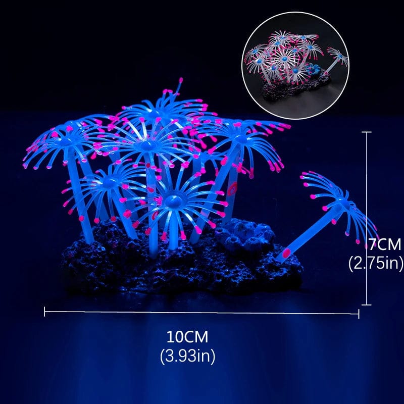 Fluorescerende akvarium dekor fisketank landskapskorall simulering korall ornament små undervanns verden landskap dekor | Skanto