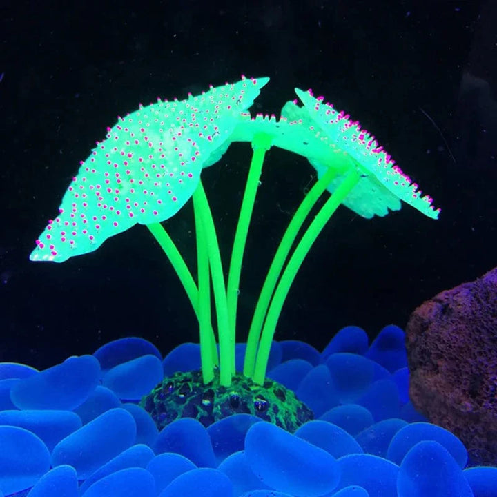 Fluorescerende akvarium dekor fisketank landskapskorall simulering korall ornament små undervanns verden landskap dekor | Skanto
