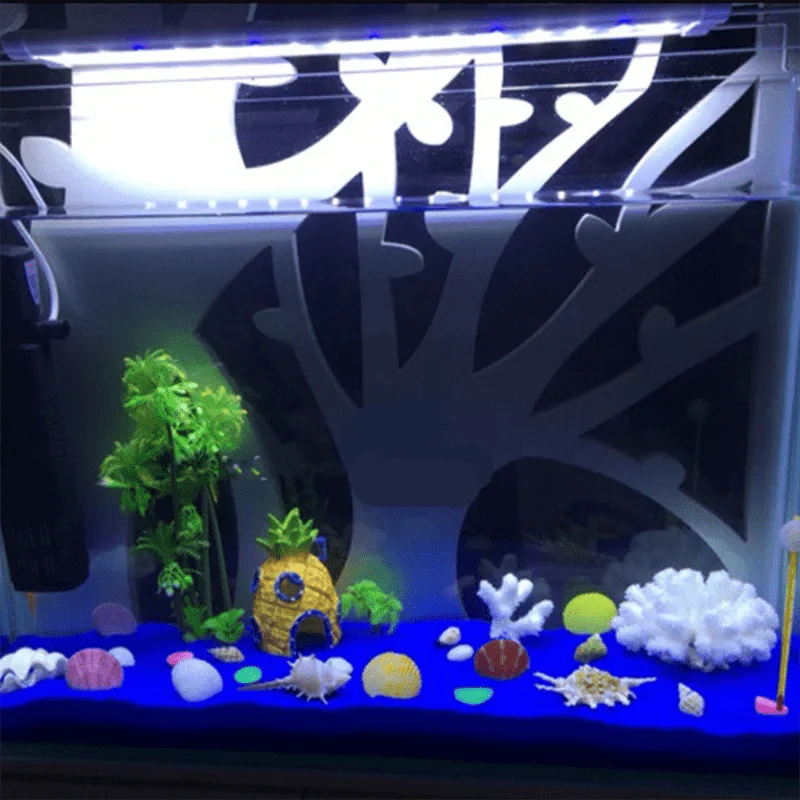 Cartoon Fisketank Dekor Figurer Ornamenter Simulering Harpiks Ananas Hus Fisketank Dekorasjon Landskapspleie Akvarium Tilbehør | Skanto
