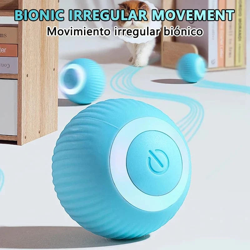 Kat Interaktiv Ball Smart Katleker Elektronisk Interaktiv Kattlek Innendørs Automatisk Rullende Magisk Ball Kattespill Tilbehør | Skanto