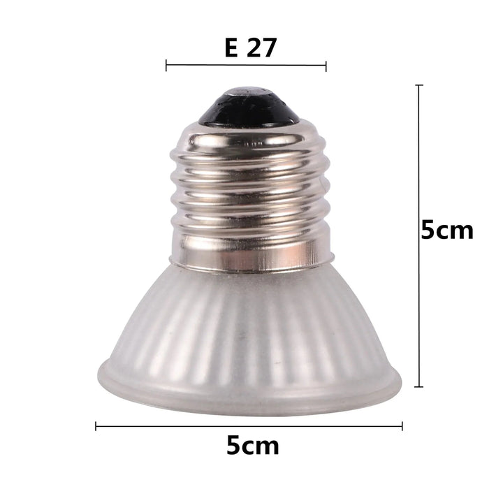 CE Reptile Lamp UVA+UVB 3.0 Kjæledyr Varmlampe Pære Skilpadde Basking Lys Pærer Amfibier Iguaner Temperaturkontroll | Skanto