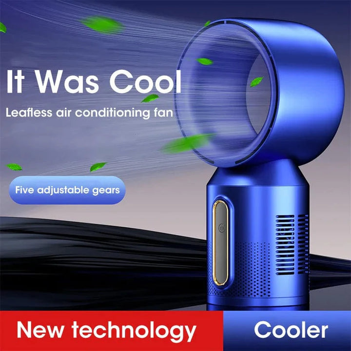 Desktop Bladeless Electric Fan Bordvifte 5-hastighets tårnvifte for baby kjøler luftkondisjonering USB oppladbar kjølevifte | Skanto