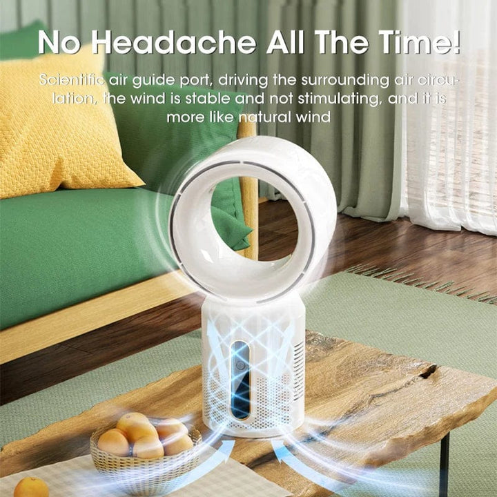 Desktop Bladeless Electric Fan Bordvifte 5-hastighets tårnvifte for baby kjøler luftkondisjonering USB oppladbar kjølevifte | Skanto