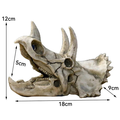 Dyr Hodeskalle Fiskebowle Fossil Dinosaur Smykker Akvarium Neshorn Bein Dekorasjon Fiskeskål Krokodille Manet Karpe Skilpadde | Skanto