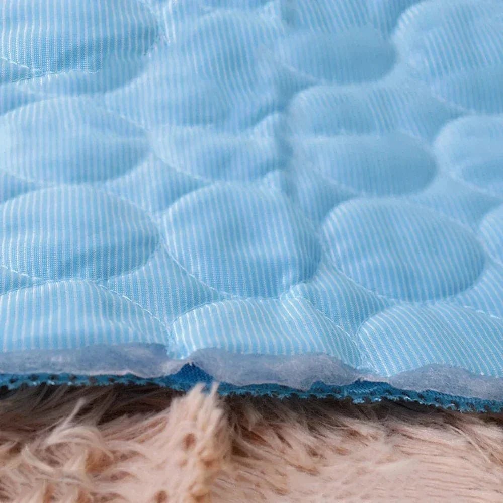 Hund Kjølepute Is Silke Stof Selv Kjølende Gel Pustende Vaskbar Sommer Kjæledyrmatte for Hunder Katter Sofa Kennel Seng Komfortabel La | Skanto