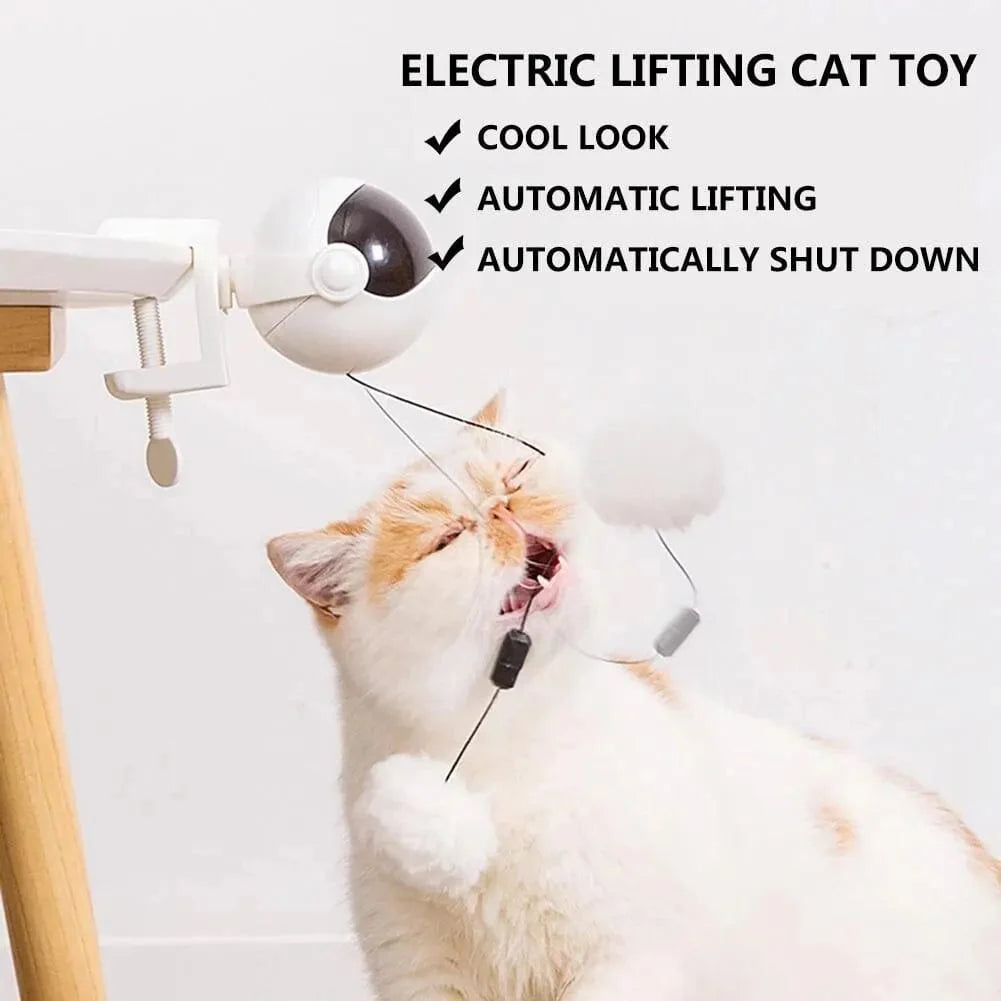 Elektronisk Bevegelse Katt Leker YoYo Hevende Ball Elektrisk Flutter Interaktiv Katt Teaser Leker Roterende Interaktiv Puslespill Kjæledyr Leke | Skanto