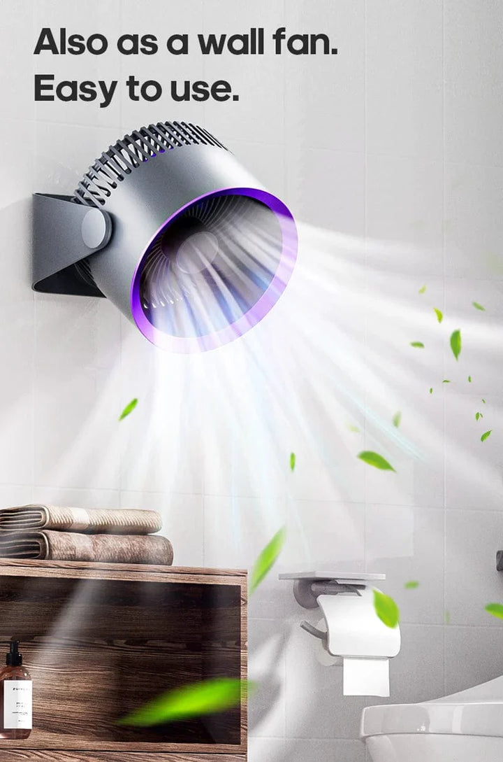 KINSCOTER Multifunksjonell Elektrisk Vifte Sirkulator Trådløs Bærbar Hjem Stille Ventilator Skrivebord Vegg Takvifte Luftkjøler | Skanto