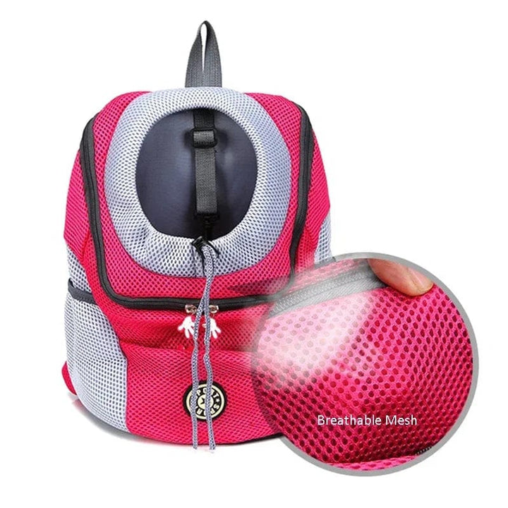 Pet Dog Travel Backpack Portable Outdoor Breathable Mesh Cat Puppy Double Shoulder Carrier Bag for Small Large Dogs Pet Supplies | Skanto