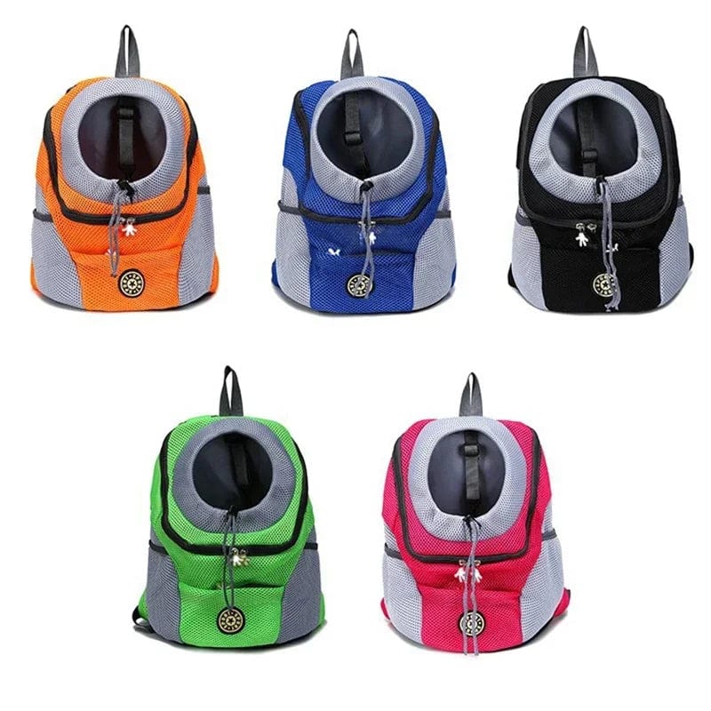 Pet Dog Travel Backpack Portable Outdoor Breathable Mesh Cat Puppy Double Shoulder Carrier Bag for Small Large Dogs Pet Supplies | Skanto
