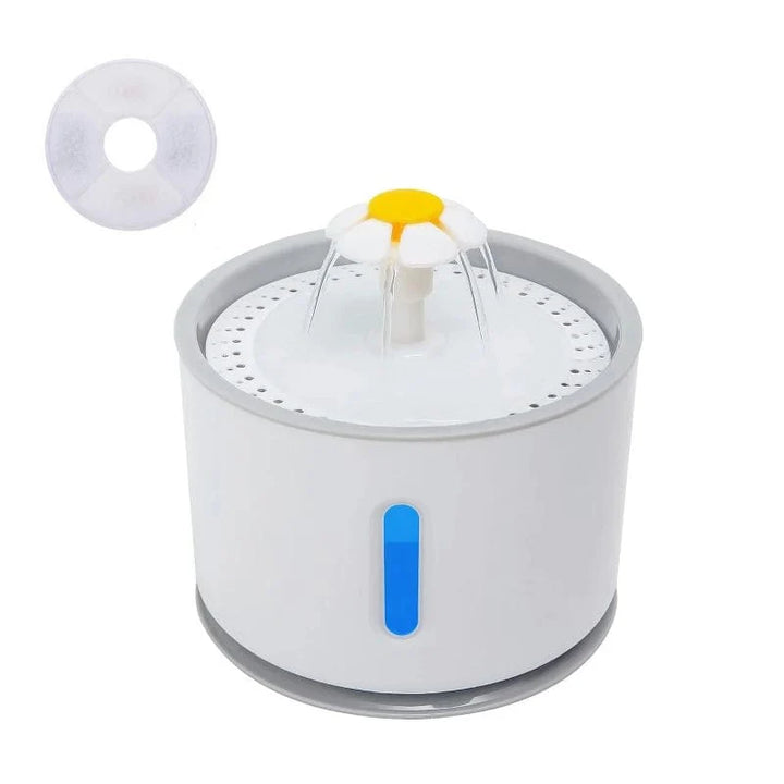 Automatisk Kattvannfontene med LED-belysning 5 Pakke Filter 2.4L USB Hunder Katter Stille Drikker Fôrskål Drikkedispenser | Skanto