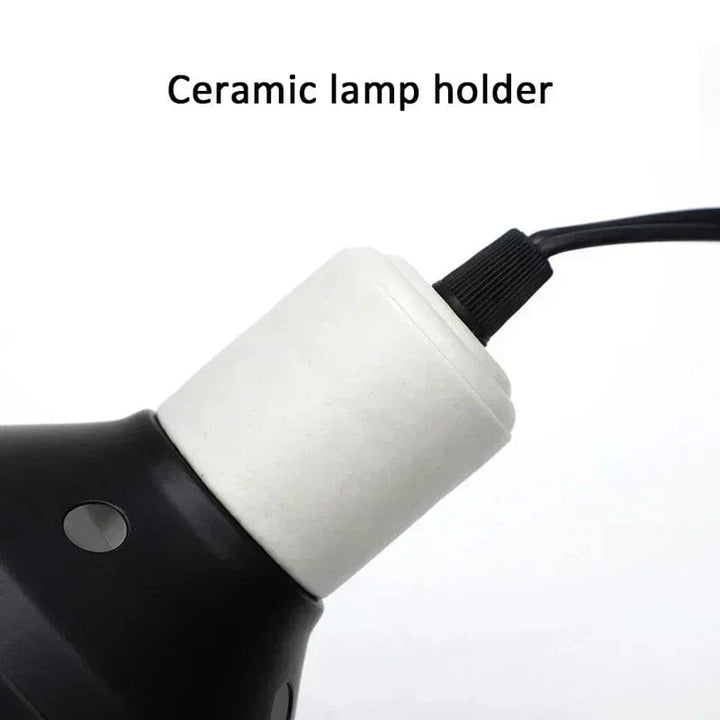 Reptil Lampe Sett Belysning 300W E27 100-240V UVB Reptil Oppvarmingslampe Stativ Kjæledyr Lyspære Holder Lampedeksel Utstrålingslampe | Skanto