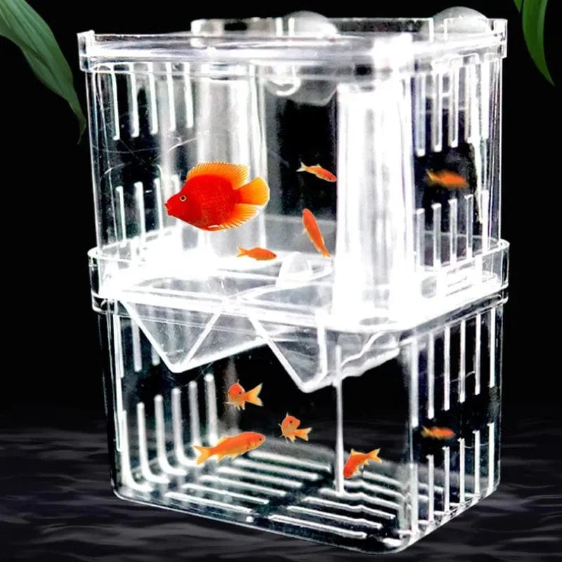 S/L/XL Akvarium Akryl Dobbel-Dekk Klart Fisk Avl Isolasjon Boks Akvarium Oppdretter Fisk Klækkevegg Deler Reker Fisk Skadet | Skanto