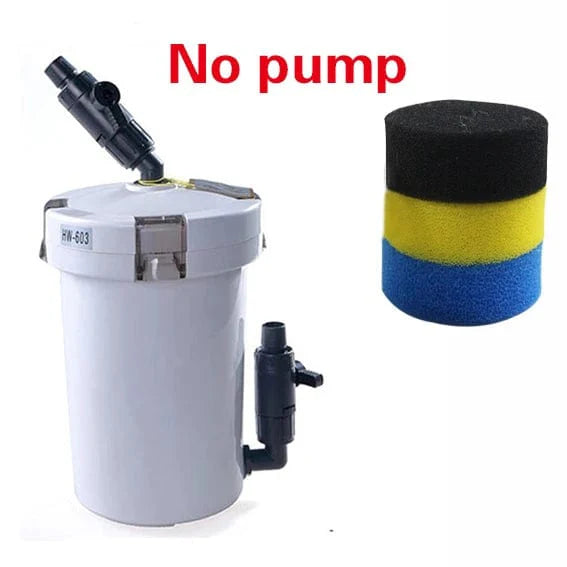 SUNSUN akvariefilter ultra-stille ekstern akvariefilter bøtte 110V-220V / 6W / HW-602 / HW-603 / HW-602B / HW-603B | Skanto