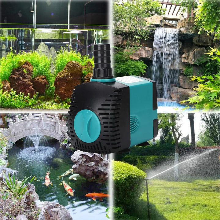 Ultra-Stille 3-60W Nedsenkbar Vannfontene Pumpe Filter Fiskedam Akvarium Vannpumpe Tankfontene EU US 220V-240V | Skanto