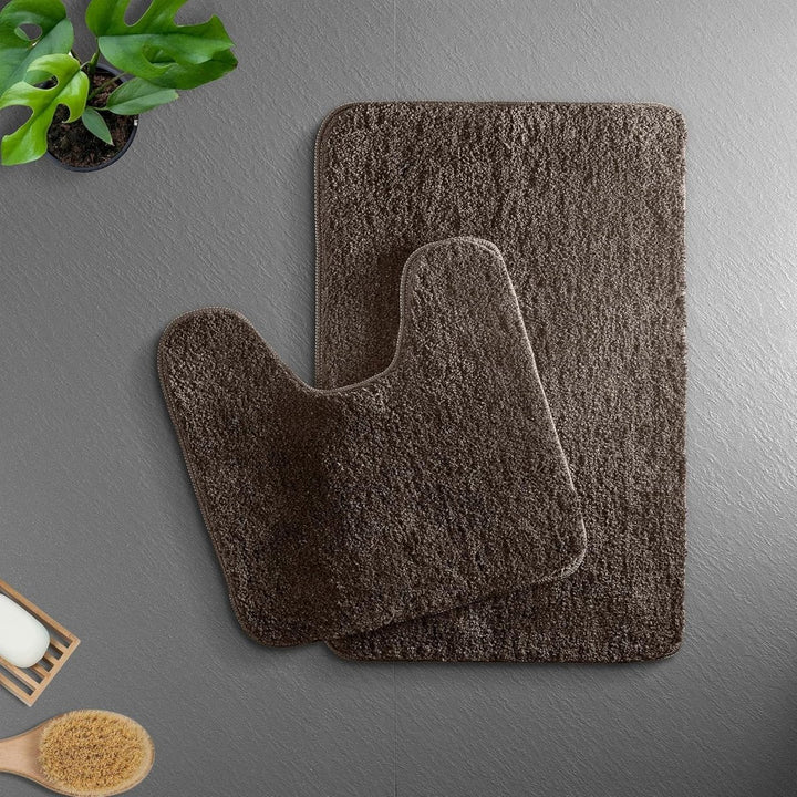 Skanto | VeluSoft Plush Mikrofiber Bade Matte | Hurtig-absorberende, Sklisikker Bade Rug for Komfort og Sikkerhet