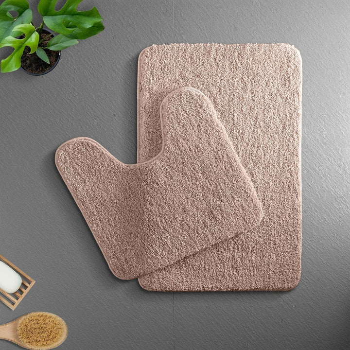 Skanto | VeluSoft Plush Mikrofiber Bade Matte | Hurtig-absorberende, Sklisikker Bade Rug for Komfort og Sikkerhet