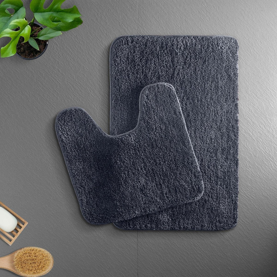 Skanto | VeluSoft Plush Mikrofiber Bade Matte | Hurtig-absorberende, Sklisikker Bade Rug for Komfort og Sikkerhet