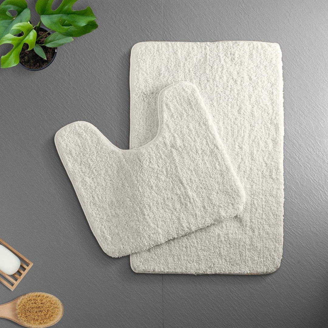 Skanto | VeluSoft Plush Mikrofiber Bade Matte | Hurtig-absorberende, Sklisikker Bade Rug for Komfort og Sikkerhet