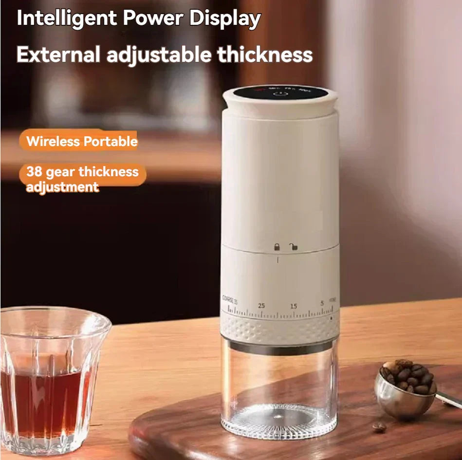 Skanto | Bærbar Elektrisk Kaffekvern - BeanBuddy
