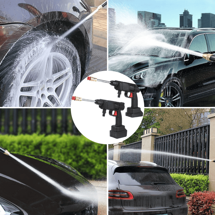 Skanto | CLEANBURST – Bærbar Elektrisk Høytrykkspyler med Skumflaske & Dobbelt Dyse