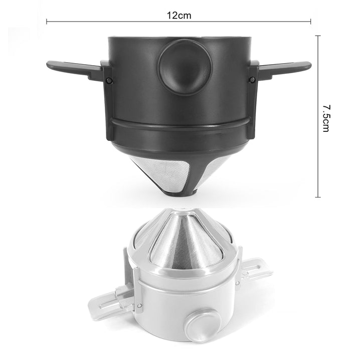 Bærbar sammenleggbar kaffefilter i rustfritt stål gjenbrukbar kaffetrakter | Skanto