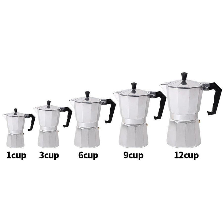 Bærbar hjemme Moka gryte aluminium med pulver perkolator | Skanto