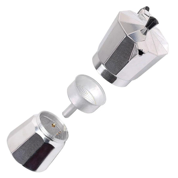 Bærbar hjem Moka Gryte Aluminium med Pulver Perkolator | Skanto