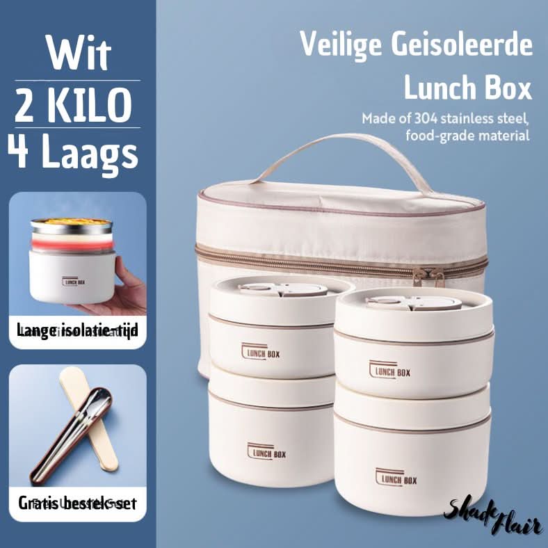 Frendorf | Bærbar Isolert Måltidsbeholder Sett - LunchMate