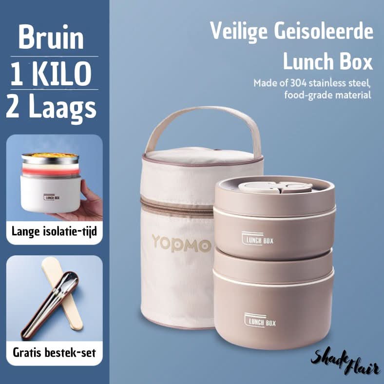 Frendorf | Bærbar Isolert Måltidsbeholder Sett - LunchMate