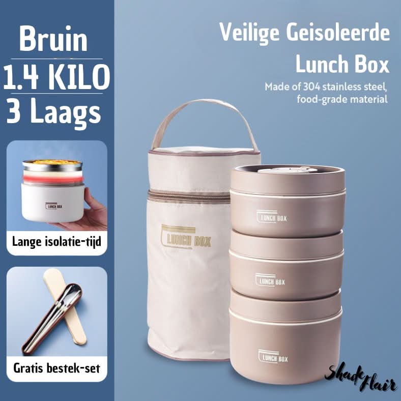 Frendorf | Bærbar Isolert Måltidsbeholder Sett - LunchMate