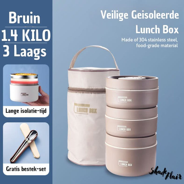 Frendorf | Bærbar Isolert Måltidsbeholder Sett - LunchMate