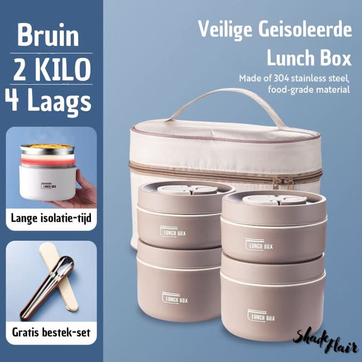 Frendorf | Bærbar Isolert Måltidsbeholder Sett - LunchMate