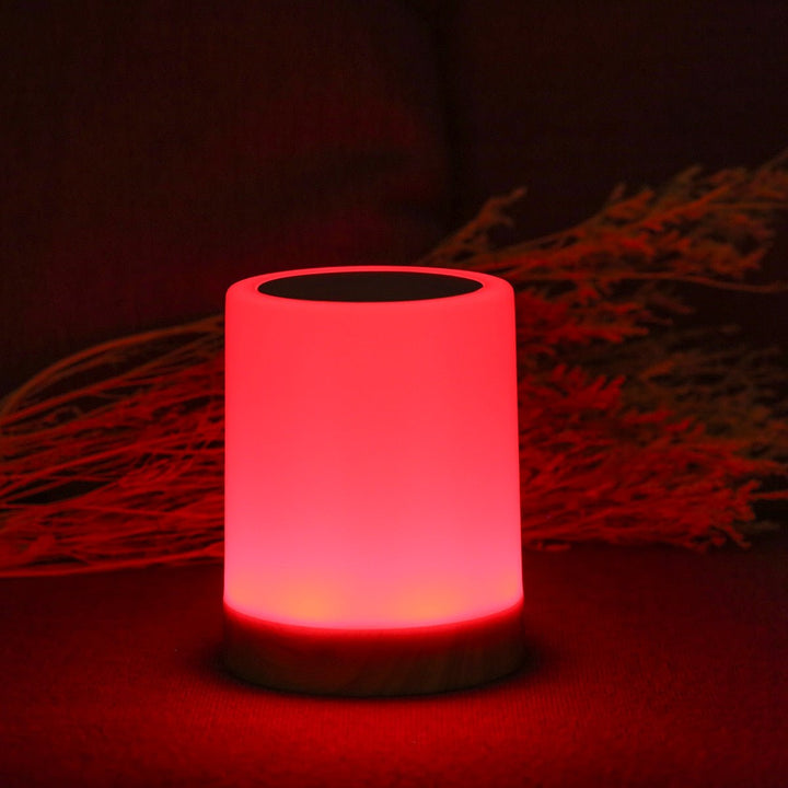 Skanto | LED Bordlampe med Trebase og Berøringskontroll