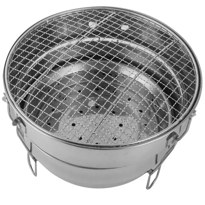 Bærbar utendørs BBQ-grill i rustfritt stål ildsted kullgrillbrenner | Skanto