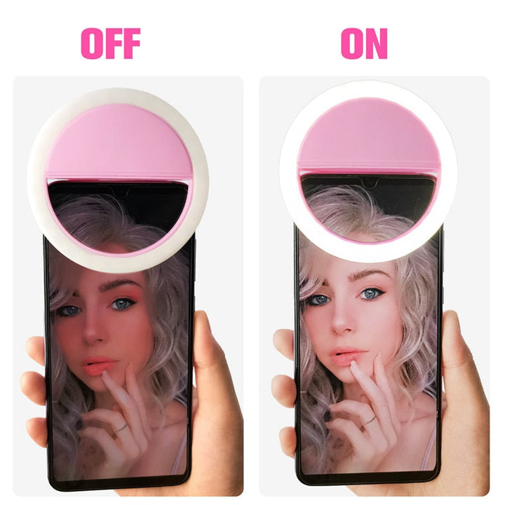 Skanto | Bærbar Selfie Ring Lys - GlowSnap