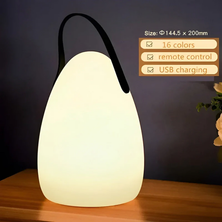 Skanto | Bærbar Vanntett Trådløs Bordlampe - RadianceFlex