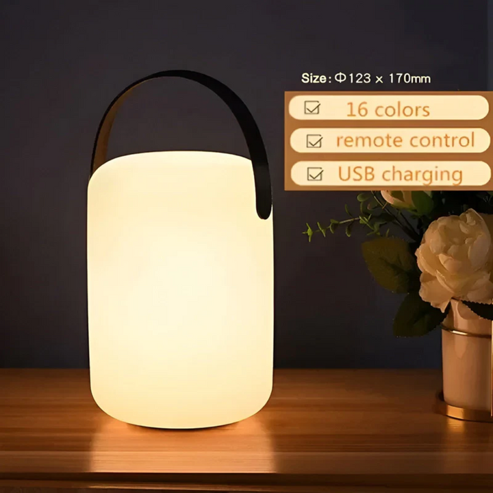 Skanto | Bærbar Vanntett Trådløs Bordlampe - RadianceFlex