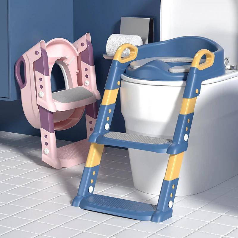 Skanto | Sammenleggbar Potty Trainer Sete med Stige for Småbarn