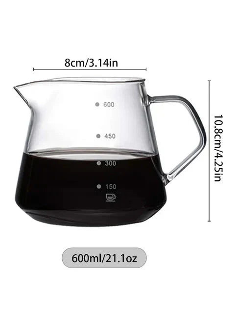 Pour Over Coffee Maker Set Glass Carafe Coffee with Glass Coffee Filter | Skanto