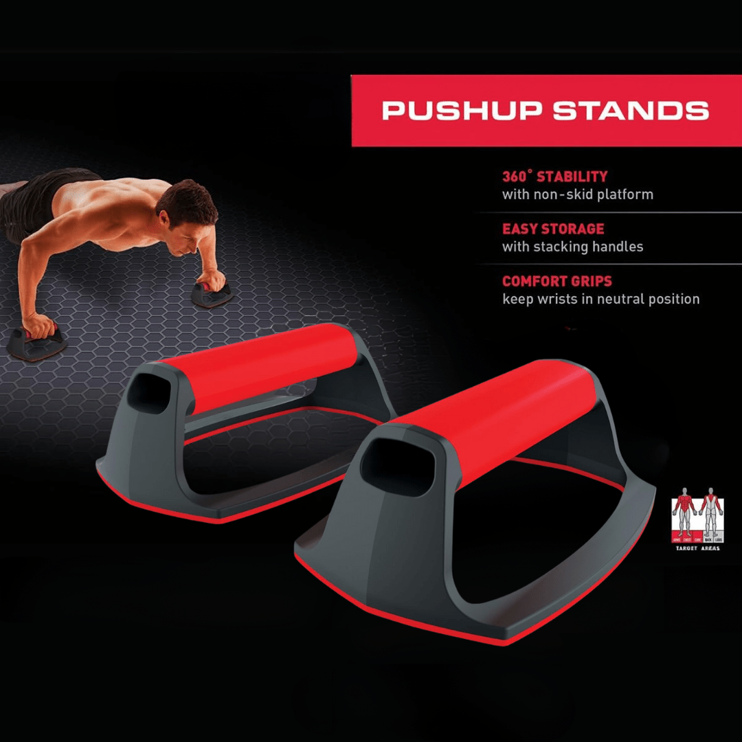 Skanto | Power Grip Ergonomisk Push-Up Støtte – Wrist Beskyttelse – Rutsjefri og Bærbare Push-Up Stenger for Hjem og Gym