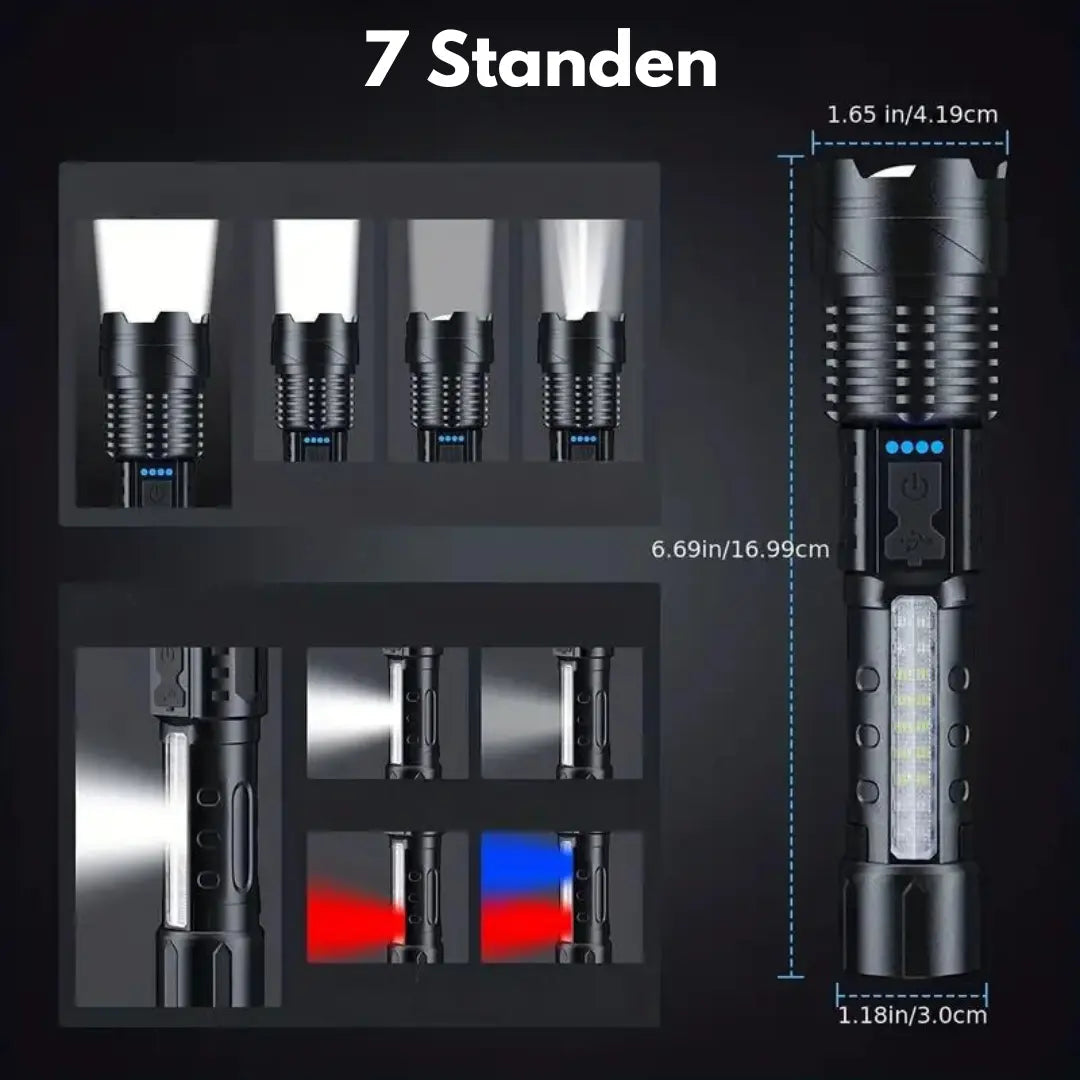 Frendorf | PowerBeam Militær Lommelykt med 5000 Lumen