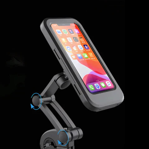 SafeRide Wasserdichter Handyhalter – 360° drehbar for Fahrrad og Regenwetter