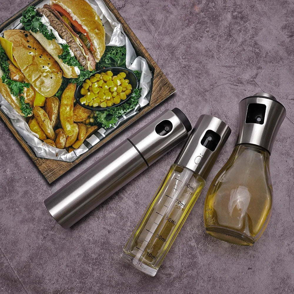 Premium Glass Oil Sprayer Dispenser for Matlaging BBQ og Air Fryer | Skanto