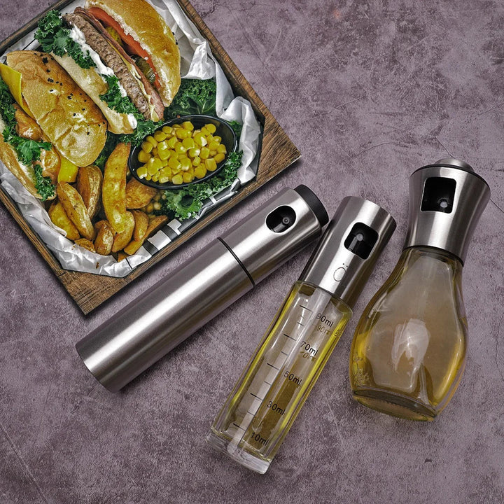 Premium Glass Oil Sprayer Dispenser for Matlaging BBQ og Air Fryer | Skanto