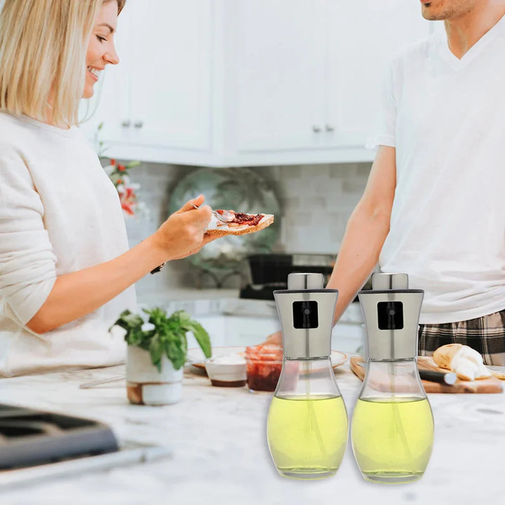 Premium Glass Oil Sprayer Dispenser for Matlaging BBQ og Air Fryer | Skanto