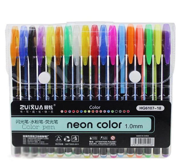 Glitzerly Glitter Gel Penner Set | Skanto